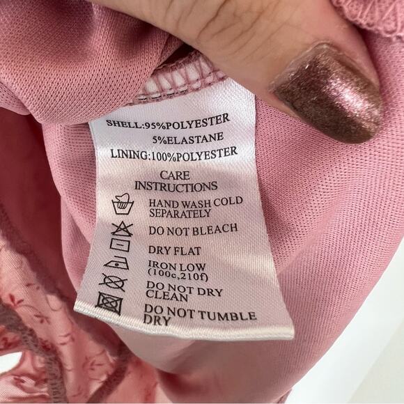 Motel Kariel Pink Floral Mini Dress - Picture 6 of 6